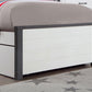 Priam - Twin Bed - White / Gray