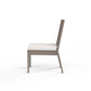 Laguna - Armless Dining Chair, No Welt - Canvas Flax / Gray