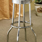 Retro - Upholstered Metal Swivel Bar Stool (Set of 2)