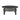 Palma - Outdoor Patio Round Coffee Table With Wicker Shelf - Black / Gray