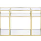 Uchenna - Sofa Table - Clear Glass & Gold Finish