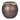 Glass Oval Hurricane 10" - Charred Coal / Gold
