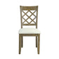 Karsen - Side Chair (Set of 2) - Beige Linen & Rustic Oak Finish