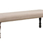 Hurdsfield - Bench - Antique Cherry / Beige