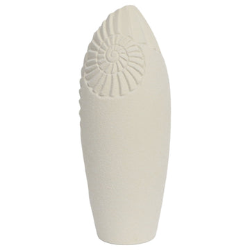 Perry Small Shell Vase 16" - Beige