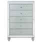 Gunnison - 5-Drawer Bedroom Chest - Silver Metallic