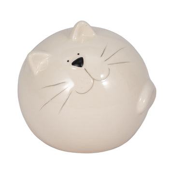 5" Kitty Orb - White