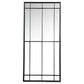 Annetta - Window Pane Floor Or Wall Mirror - Black