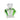 Crystal Perfume Bottle 4.75" - Green