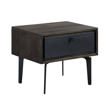 Cross - Nightstand - Solid Oak / Metal