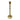 Metal 12" Squared Off Taper Candleholder - Gold