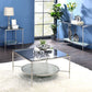 Adelrik - Accent Table - Glass & Chrome Finish