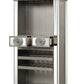 Varian II - Wine Cabinet - Mirrored & Antique Platinum - 73"