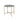Tainte - End Table - Faux Marble Top & Champagne