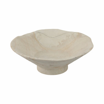 10" Sandstone Rough Edge Bowl - Tan