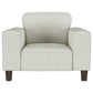 Deerhurst - Upholstered Track Arm Tufted Accent Chair - Greige