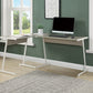 Dazenus - Desk - Gray & White Finish