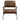 Eacnlz - Accent Chair - Cocoa Top Grain Leather & Matt Iron