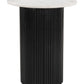 Izola - Side Table - White / Black