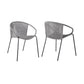 Snack - Indoor / Outdoor Stackable Steel Dining Chair (Set of 2)