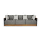 Artesia - Outdoor Patio Sofa - And Black / Dark Gray