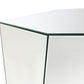 Capella - Mirrored Abstract Geometric Coffee Table - Silver