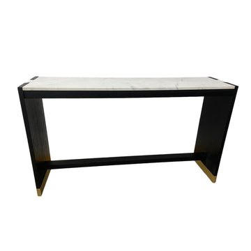 Walker Acacia Wood Console - Black