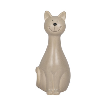 Skinny Sitting Kitty 9" - Gray