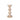 Wooden Antique Style Candle Holder 11" - Beige