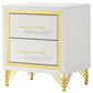 Lucia - 2-Drawer Nightstand - White