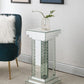 Nysa - Pedestal - Mirrored & Faux Crystals Inlay