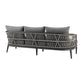 Zella - Outdoor Patio Sofa - Light Gray / Earl Gray