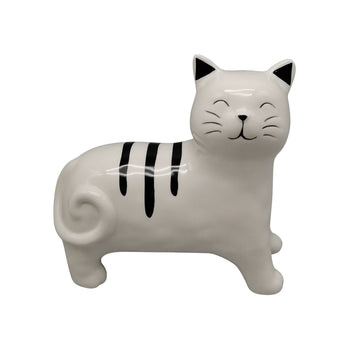 7" Standing Kitty - White/Black