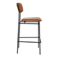 Sailor - Bar Stool - Dark Brown - Leather