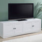 Laughlin - 4 Door Engineered Wood TV Stand - White