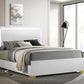 Marceline - Wood LED Panel Bed