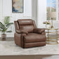 Ellington - Upholstered Padded Arm Accent Chair - Dark Brown