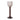 Glass 24" Wooden Base Hurrican - Blush