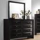 Briana - 8-Drawer Dresser With Mirror - Black