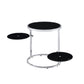 Lynch - Accent Table - Black & Chrome Finish