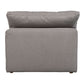 Terra - Condo Slipper Chair Livesmart Fabric - Light Gray