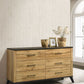 Kaywood - 6-Drawer Dresser Cabinet - Natural Pine