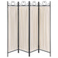 Dove - 4-Panel Folding Screen - Beige And Black