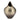 Metal Shell Like Vase 16" - Gold