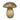 Limoge Large Glass Mushroom 14" - Gray