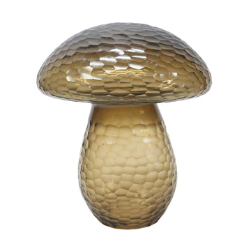 Limoge Large Glass Mushroom 14" - Gray