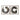 Hand Painted Letter O Frames 95X47 (Set of 2) - Black / Gold