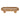 Beaded Oval Tray With Ball Feet - Light Brown
