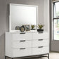 Sonora - 6-Drawer Dresser With Mirror - White