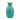 Metal Olpe Vase 9" - Green